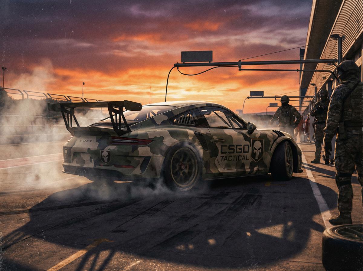 抖音风保时捷赛道视频